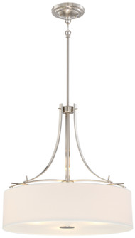 Poleis Three Light Pendant in Brushed Nickel (7|3308-84) Poleis Three Light Pendant in Brushed Nickel (7|3308-84)