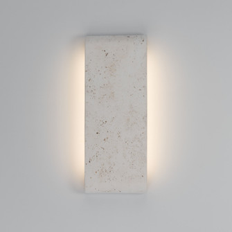Stela LED Outdoor Wall Mount in White Travertine (62|7280-OWL16 WT)