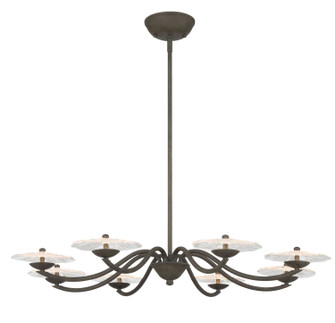 Coral Bloom LED Chandelier in Black Slate (62|5865-8 BT-CLR)