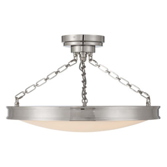 Cameron LED Semi-Flush Mount in Polished Nickel (62|1700-24SF PN-EG)