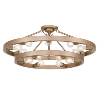 Castile 15 Light Semi-Flush Mount in French Gold (62|1019-96SF FRG)