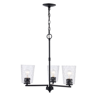 Three Light Pendant in Black (110|71975-3 BK)