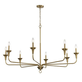 Eight Light Chandelier in Antique Gold (110|71948 AG)