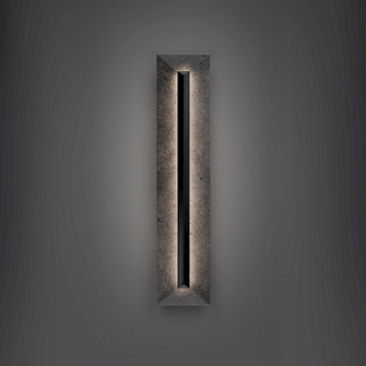 Bell Tower LED Outdoor Wall Sconce in Basalt Stone/Black (281|WSW218628-BV/BK)