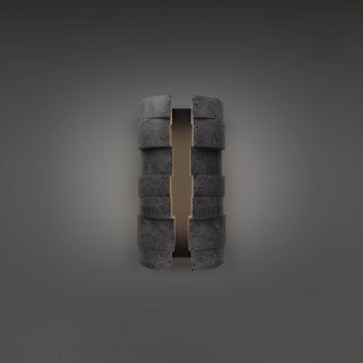 Formation LED Outdoor Wall Sconce in Basalt Stone/Black (281|WSW210616-BV/BK)