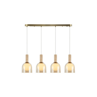 Juna Four Light Island Pendant in Brass (78|SC13384BR)