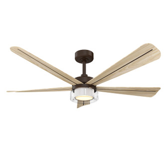 Nellora 52'' Ceiling Fan in Dark Bronze (15|F772L-DB/WTO)