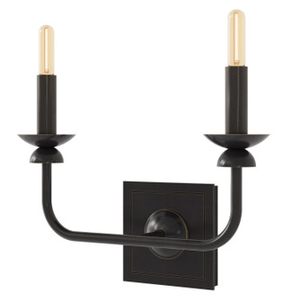William Two Light Wall Sconce in Deep Patina Bronze (165|Z274)