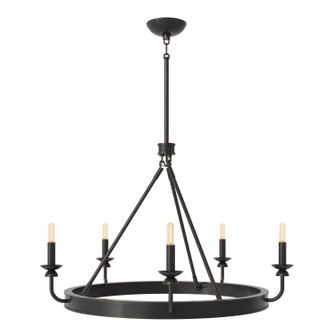 William Five Light Chandelier in Deep Patina Bronze (165|Z271)