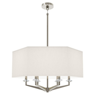 Jacqueline Six Light Pendant in Polished Nickel w/Clear Crystal (165|S1199)