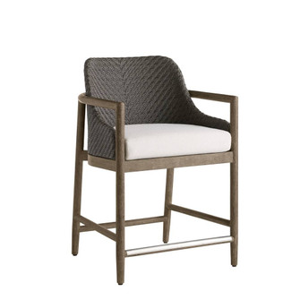 Chilton Outdoor Counter Stool in Pearl/Dark Gray Wash (314|FSS18)