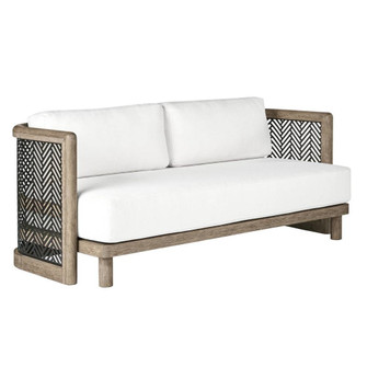 Emoto Outdoor Sofa in Pearl/Aged Bronze (314|FFS07)