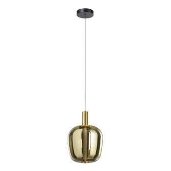 Fruitera LED Pendant in Black, Brushed Gold (217|207104A)