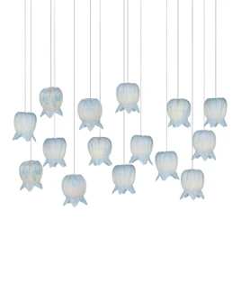 Polpo 15 Light Pendant in Blue/Silver (142|9000-1415)