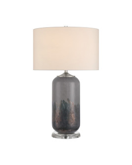 Lewes One Light Table Lamp in Gray/Clear/Polished Nickel (142|6000-1071)