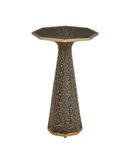 Castor Accent Table in Iron/Bronze/Smoke (142|4000-0252)
