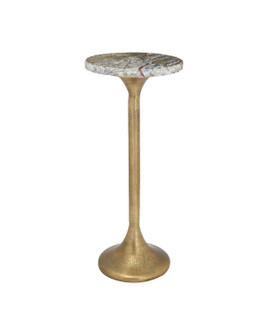 Wilderness Drinks Table in Antique Brass/Natural (142|4000-0250)