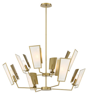 Ricochet Eight Light Chandelier in Soft Brass (7|2678-695)