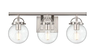 Downtown Urban Three Light Bath Vanity in Satin Nickel (405|416-3W-SN-G204-6)