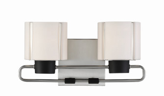 Waverly Plaza Bath Two Light Bath in Brushed Nickel and Coal (7|2462-691)