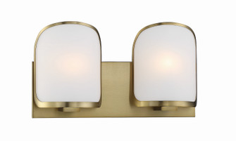 Bishop Crossing Two Light Bath in Soft Brass (7|2452-695)