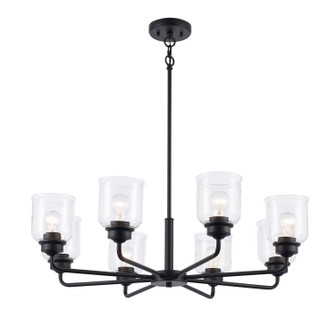 Zoe Eight Light Chandelier in Black (110|72058 BK)