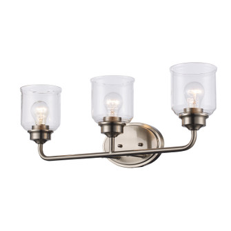 Zoe Three Light Vanity in Brushed Nickel (110|72053 BN)