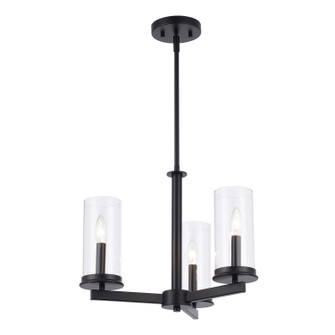 Carter Three Light Mini Chandelier in Black (110|72045-3 BK)