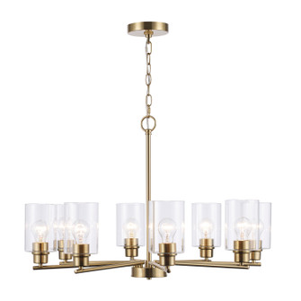 Kai Eight Light Chandelier in Antique Gold (110|72028 AG)