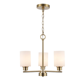 Kai Three Light Mini Chandelier in Antique Gold / Frosted (110|72025-3 AG-FR)
