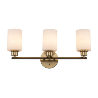 Kai Three Light Vanity in Antique Gold / Frosted (110|72023 AG-FR)