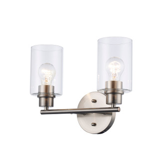 Kai Two Light Vanity in Brushed Nickel (110|72022 BN)