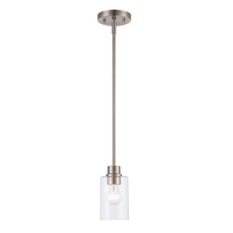 Kai One Light Pendant in Brushed Nickel (110|72020 BN)