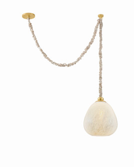 Remi One Light Pendant in Aged Brass (428|H1150701-AGB)