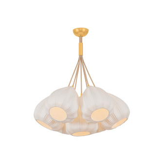 Livonia Seven Light Chandelier in Vintage Gold Leaf (70|6528-VGL)