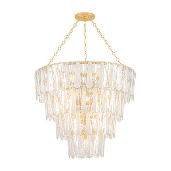Tappan 21 Light Chandelier in Vintage Gold Leaf (70|1720-VGL)