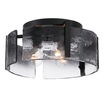 Aenon Three Light Flush Mount in Matte Black (62|3164-FM BLK-SWG)