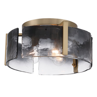 Aenon Three Light Flush Mount in Brushed Champagne Brass (62|3164-FM BCB-SWG)