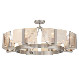 Aenon Eight Light Semi-Flush Mount in Pewter (62|3164-8SF PW-AWG)