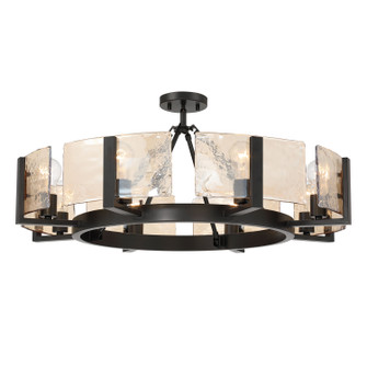 Aenon Eight Light Semi-Flush Mount in Matte Black (62|3164-8SF BLK-AWG)