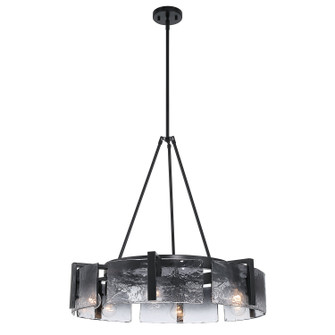 Aenon Six Light Chandelier in Matte Black (62|3164-6 BLK-SWG)