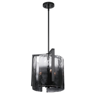 Aenon Three Light Pendant in Matte Black (62|3164-3P BLK-SWG)
