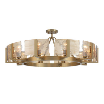 Aenon Ten Light Semi-Flush Mount in Brushed Champagne Brass (62|3164-10SF BCB-AWG)