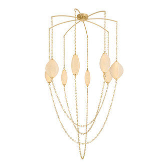 Positano LED Chandelier in Vintage Brass (68|582-54-VB)