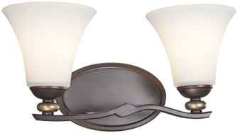 Shadowglen Two Light Bath in Lathan Bronze w/Gold Highlights (7|2282-589)