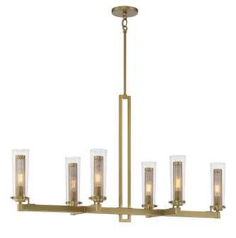 Emmerham Six Light Island Pendant in Soft Brass (7|2187-695)