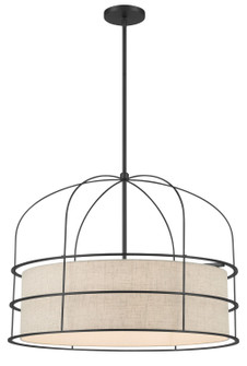 Gateway Park Six Light Pendant in Coal (7|2156-66A)