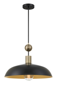 Biloxi One Light Pendant in Coal And Weathered Antique Bra (7|1996-862)