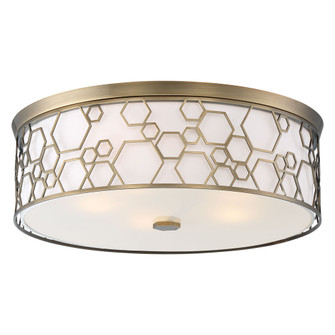 LED Flush Mount in Polished Satin Brass (7|1845-108-L)