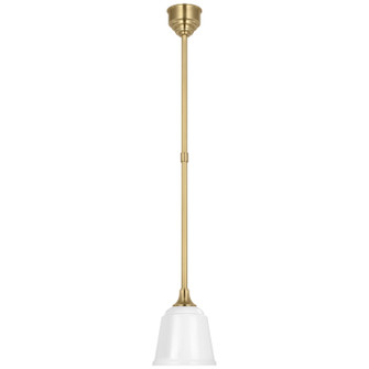 Academy Barn Light LED Pendant in Hand-Rubbed Antique Brass (268|TOB 5810HAB-WHT)